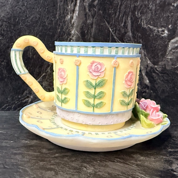 A. RICHESCO CORPORATION Floral Teapot Votive Candle Holder - Picture 2 of 15